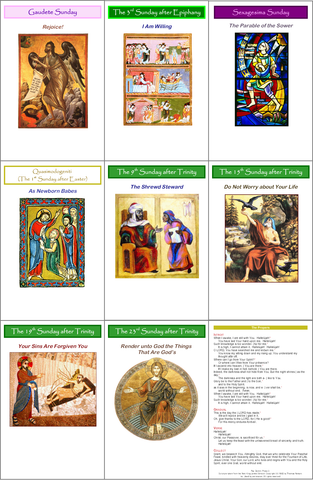 Bulletins for the Historic Lectionary