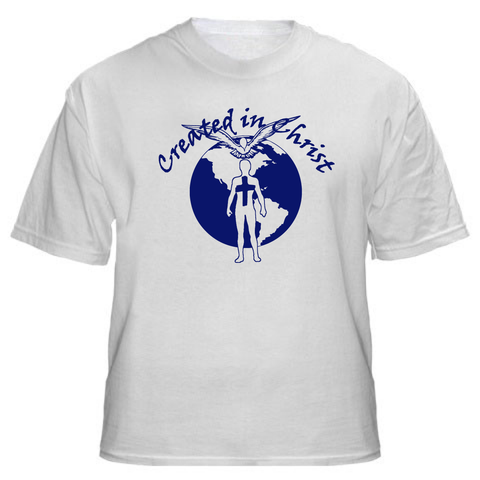 Created in Christ (White T Shirt)
